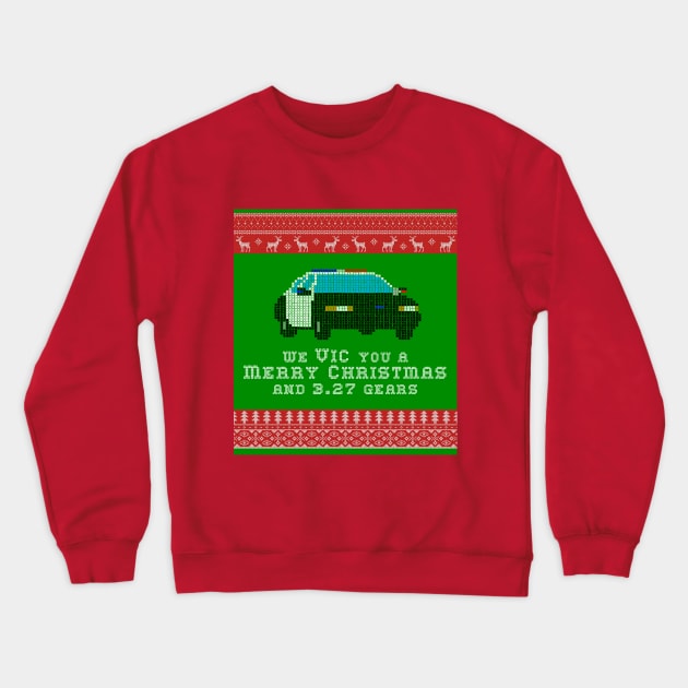 Crown Victoria Christmas Crewneck Sweatshirt by CunninghamCreative